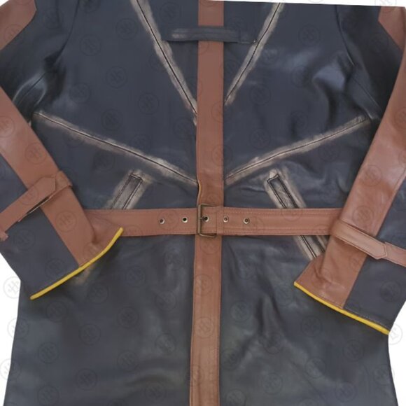 Watch Dogs 2 Aiden Pearce Leather Trench Coat - Picture 4 of 7
